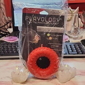 PLAYOLOGY Toys That Makes Scents To Dogs 1 MEDIUM  DOUBLE LAYER RING Chew …